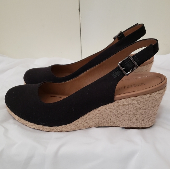 vionic coralina canvas wedge espadrilles